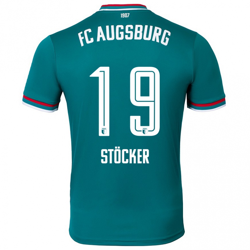 Hombre Camiseta Louis Stöcker #19 Verde Oscuro 2ª Equipación 2024/25 La Camisa Argentina