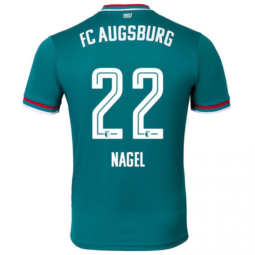 Hombre Camiseta Timo Nagel #22 Verde Oscuro 2ª Equipación 2024/25 La Camisa Argentina