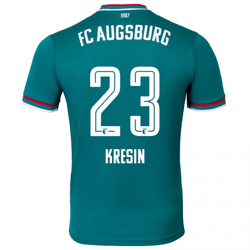 Hombre Camiseta Constantin Kresin #23 Verde Oscuro 2ª Equipación 2024/25 La Camisa Argentina