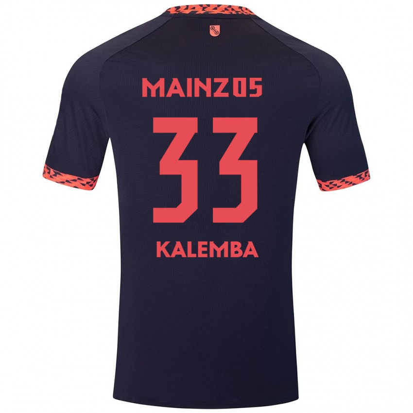 Hombre Camiseta Marcel Kalemba #33 Azul Coral Rojo 2ª Equipación 2024/25 La Camisa Argentina