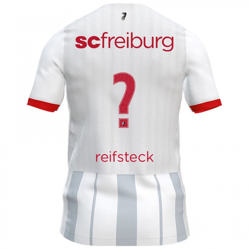 Hombre Camiseta Mika Reifsteck #0 Blanco Gris 2ª Equipación 2024/25 La Camisa Argentina