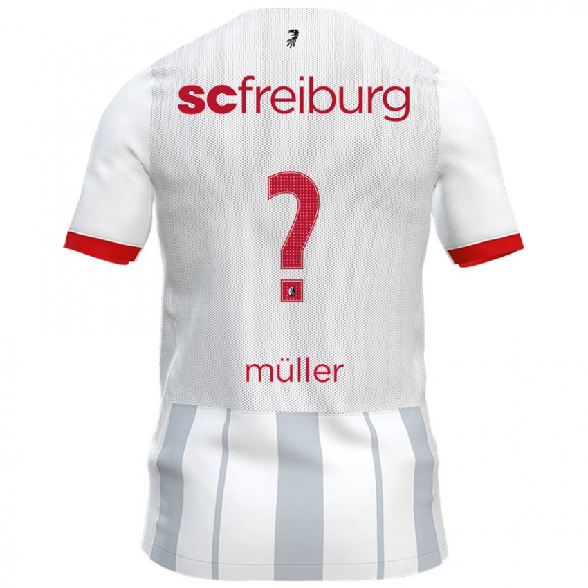 Hombre Camiseta Phillip Müller #0 Blanco Gris 2ª Equipación 2024/25 La Camisa Argentina