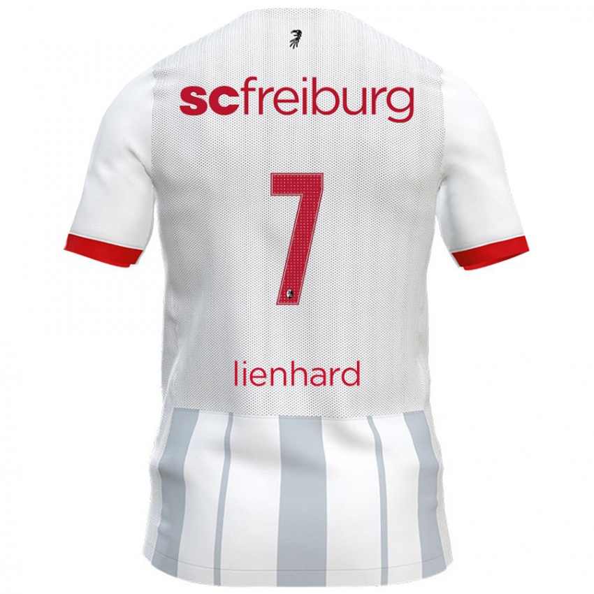 Hombre Camiseta Patrick Lienhard #7 Blanco Gris 2ª Equipación 2024/25 La Camisa Argentina