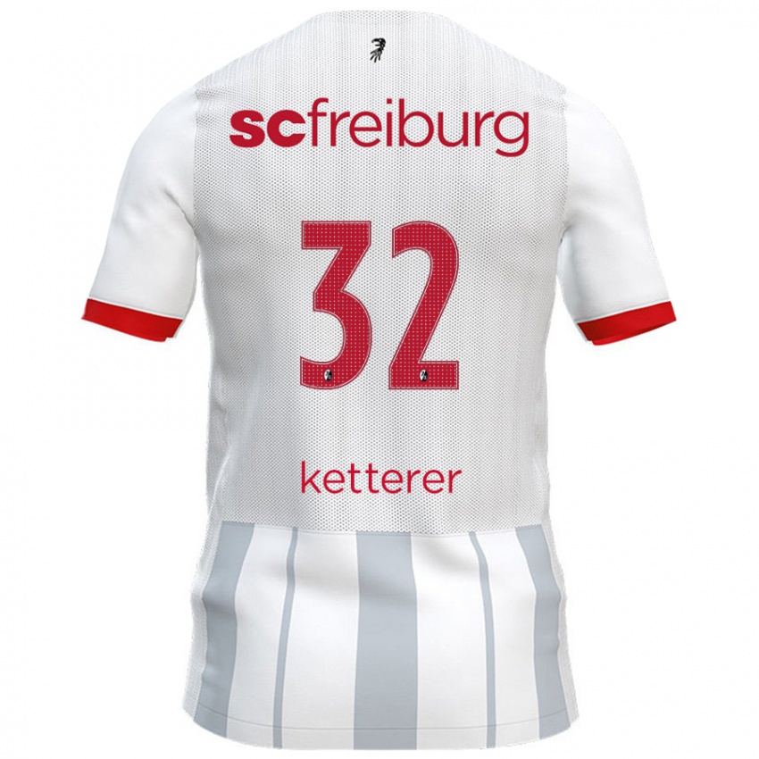 Hombre Camiseta Ashley Ketterer #32 Blanco Gris 2ª Equipación 2024/25 La Camisa Argentina