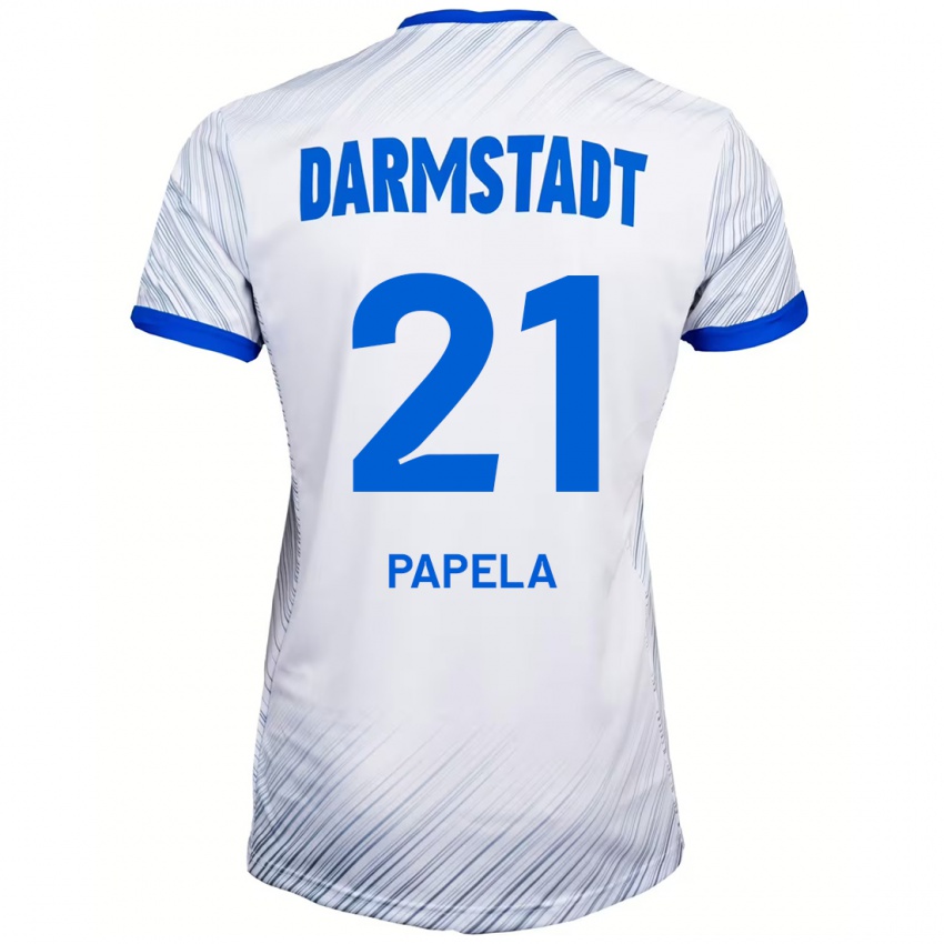 Hombre Camiseta Merveille Papela #21 Blanco Azul 2ª Equipación 2024/25 La Camisa Argentina