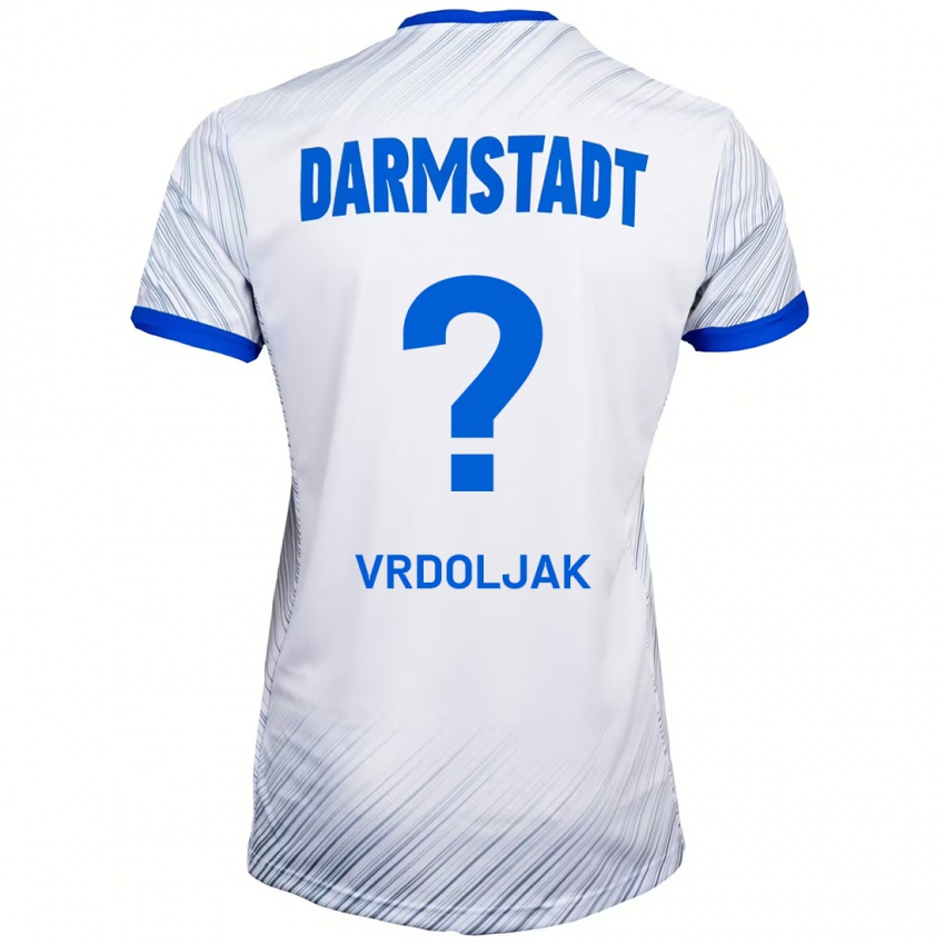 Hombre Camiseta Tomislav Vrdoljak #0 Blanco Azul 2ª Equipación 2024/25 La Camisa Argentina