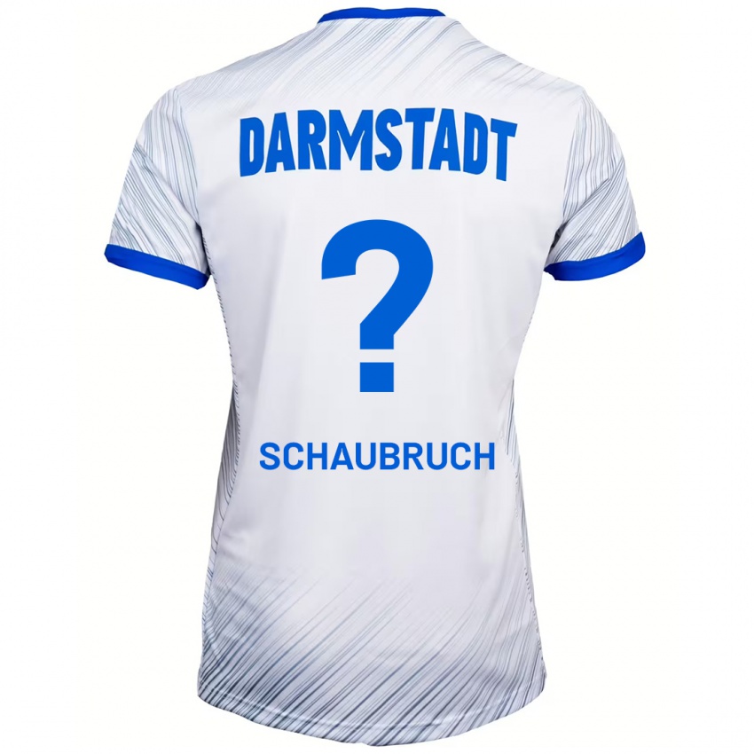 Hombre Camiseta Julian Schaubruch #0 Blanco Azul 2ª Equipación 2024/25 La Camisa Argentina