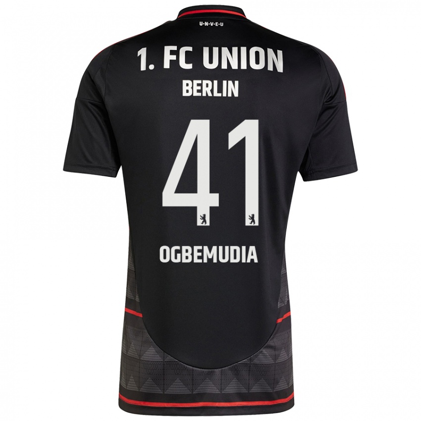 Hombre Camiseta Oluwaseun Ogbemudia #41 Negro 2ª Equipación 2024/25 La Camisa Argentina