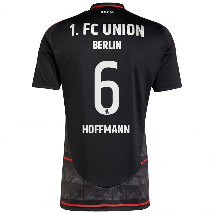 Hombre Camiseta Finn Hoffmann #6 Negro 2ª Equipación 2024/25 La Camisa Argentina