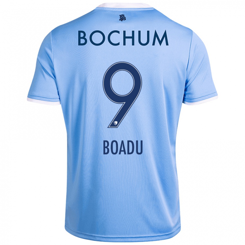 Hombre Camiseta Myron Boadu #9 Azul Cielo 2ª Equipación 2024/25 La Camisa Argentina