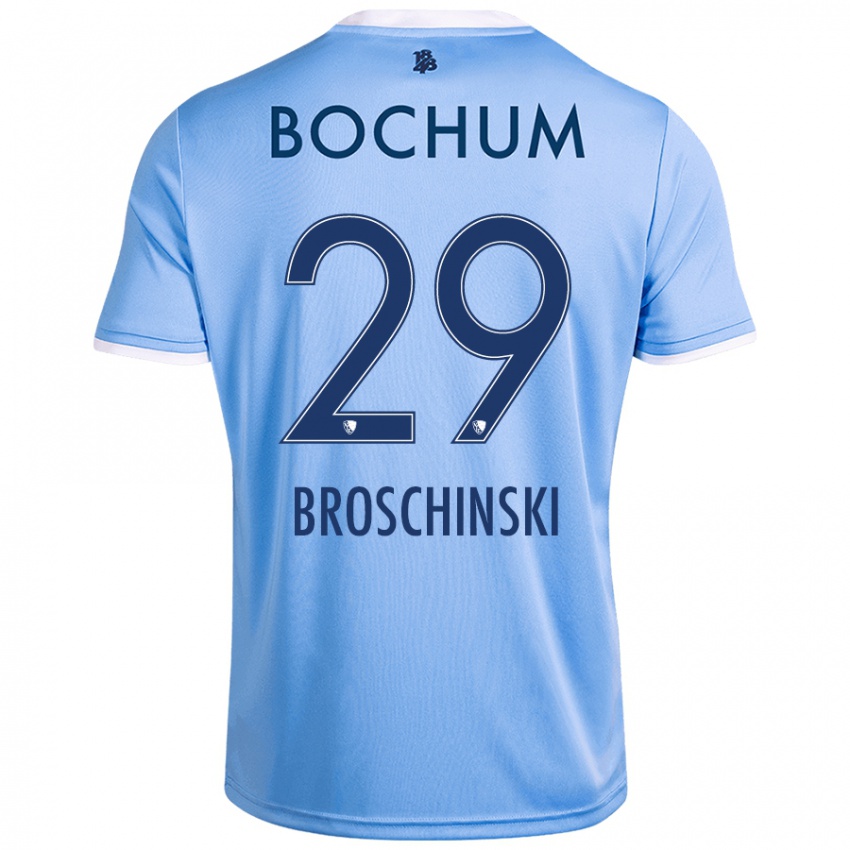 Hombre Camiseta Moritz Broschinski #29 Azul Cielo 2ª Equipación 2024/25 La Camisa Argentina