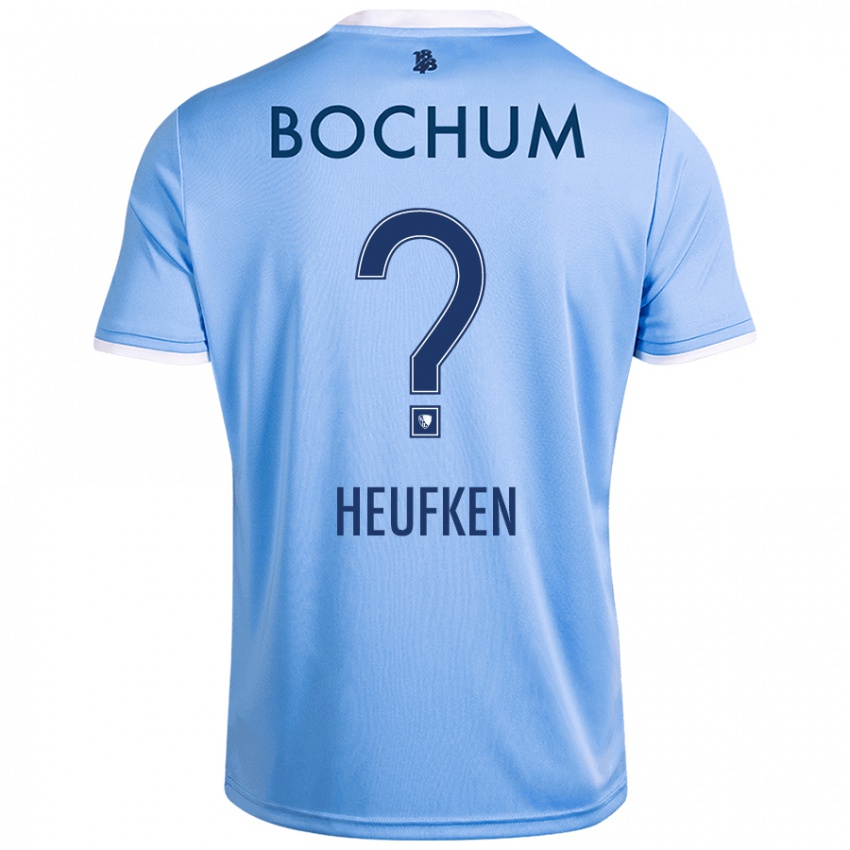 Hombre Camiseta Jeremias Heufken #0 Azul Cielo 2ª Equipación 2024/25 La Camisa Argentina