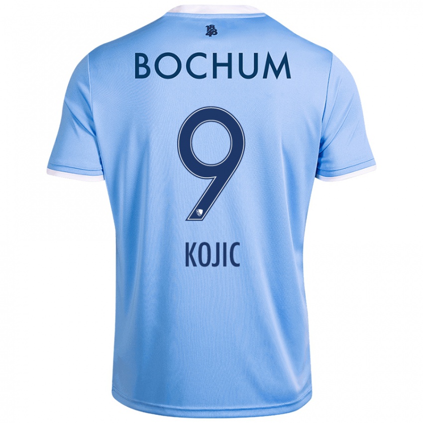 Hombre Camiseta Semin Kojic #9 Azul Cielo 2ª Equipación 2024/25 La Camisa Argentina