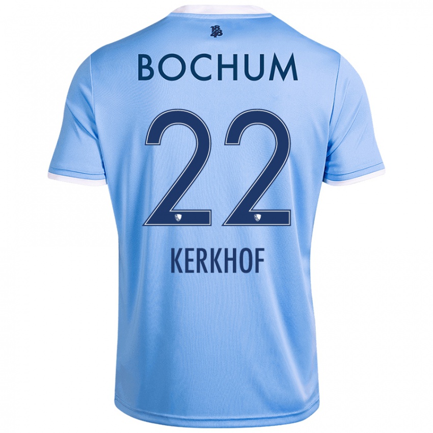 Hombre Camiseta Nina Kerkhof #22 Azul Cielo 2ª Equipación 2024/25 La Camisa Argentina