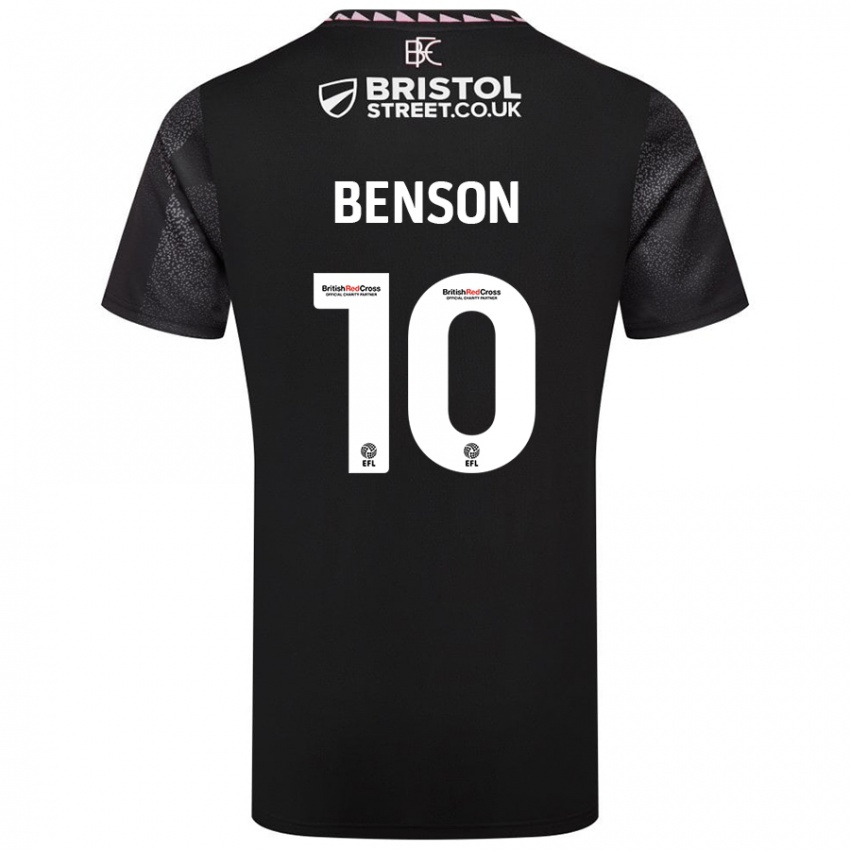 Hombre Camiseta Benson Manuel #10 Negro 2ª Equipación 2024/25 La Camisa Argentina