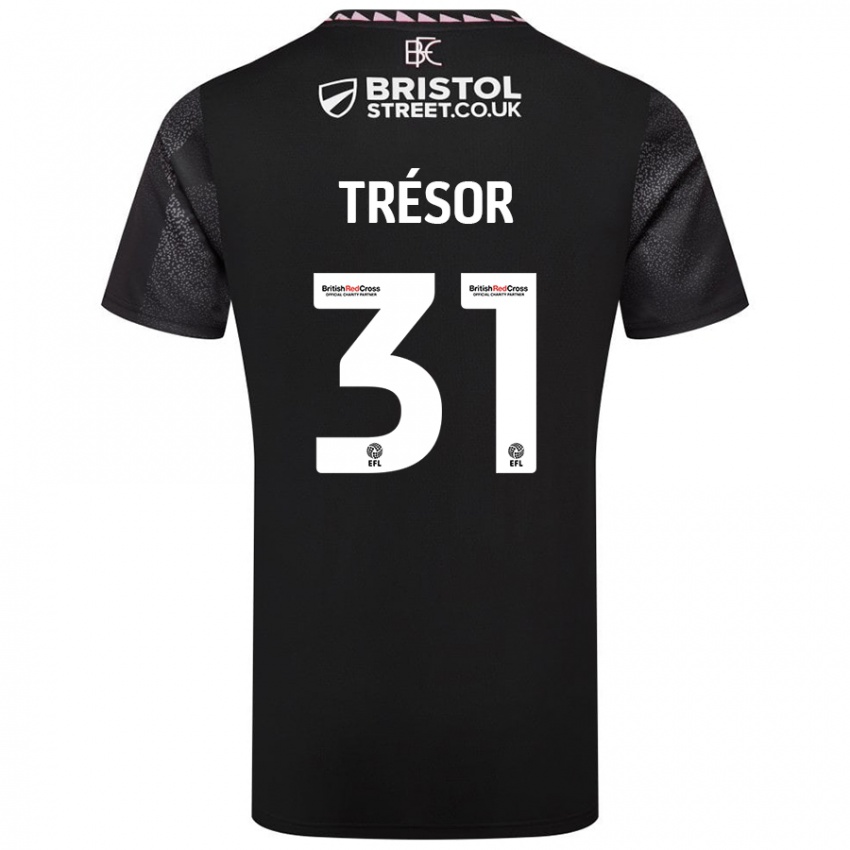 Hombre Camiseta Mike Trésor #31 Negro 2ª Equipación 2024/25 La Camisa Argentina