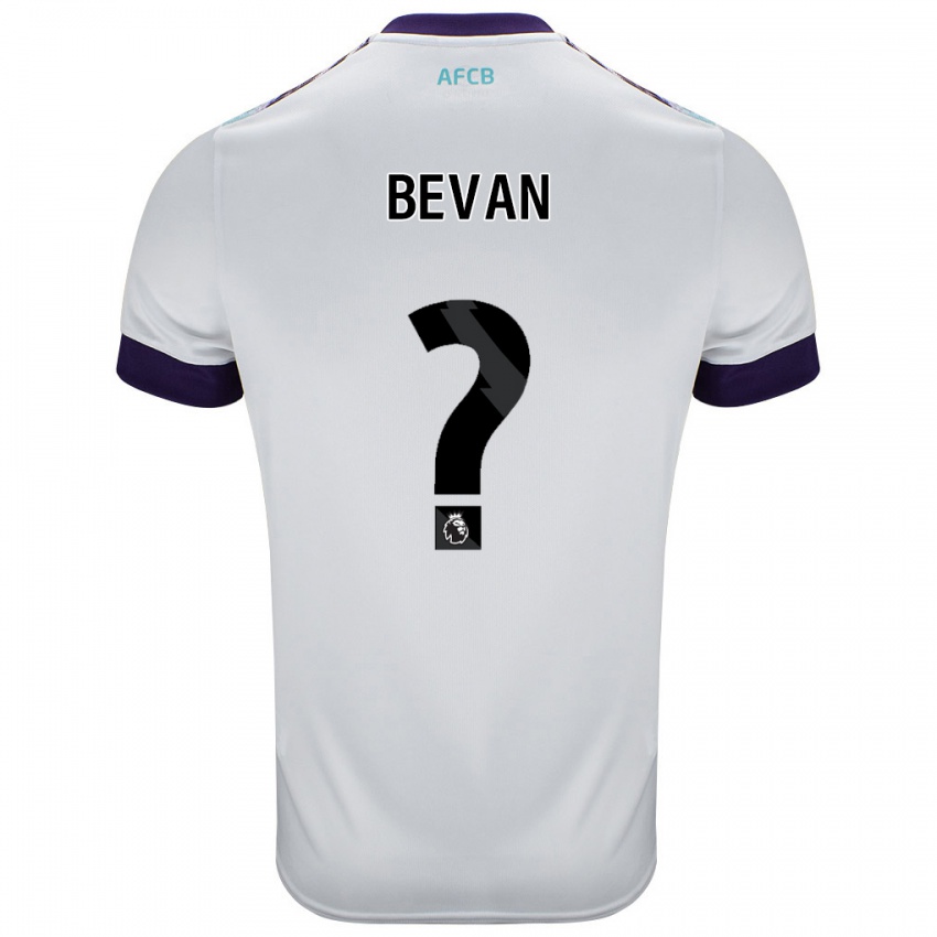 Hombre Camiseta Owen Bevan #0 Blanco Verde Púrpura 2ª Equipación 2024/25 La Camisa Argentina