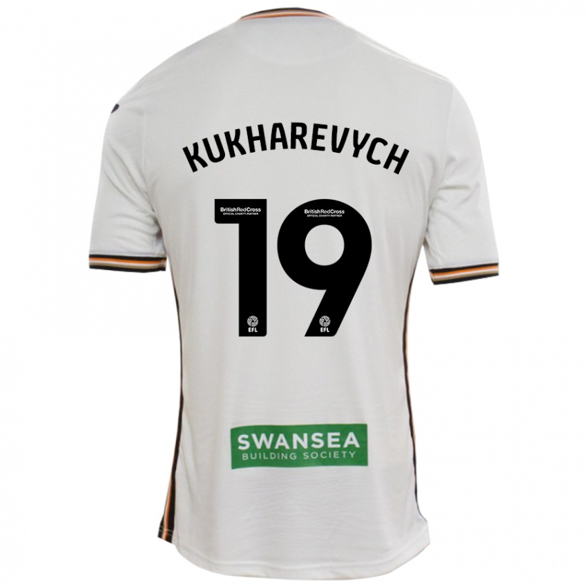 Mujer Camiseta Mykola Kukharevych #19 Blanco 1ª Equipación 2024/25 La Camisa Argentina