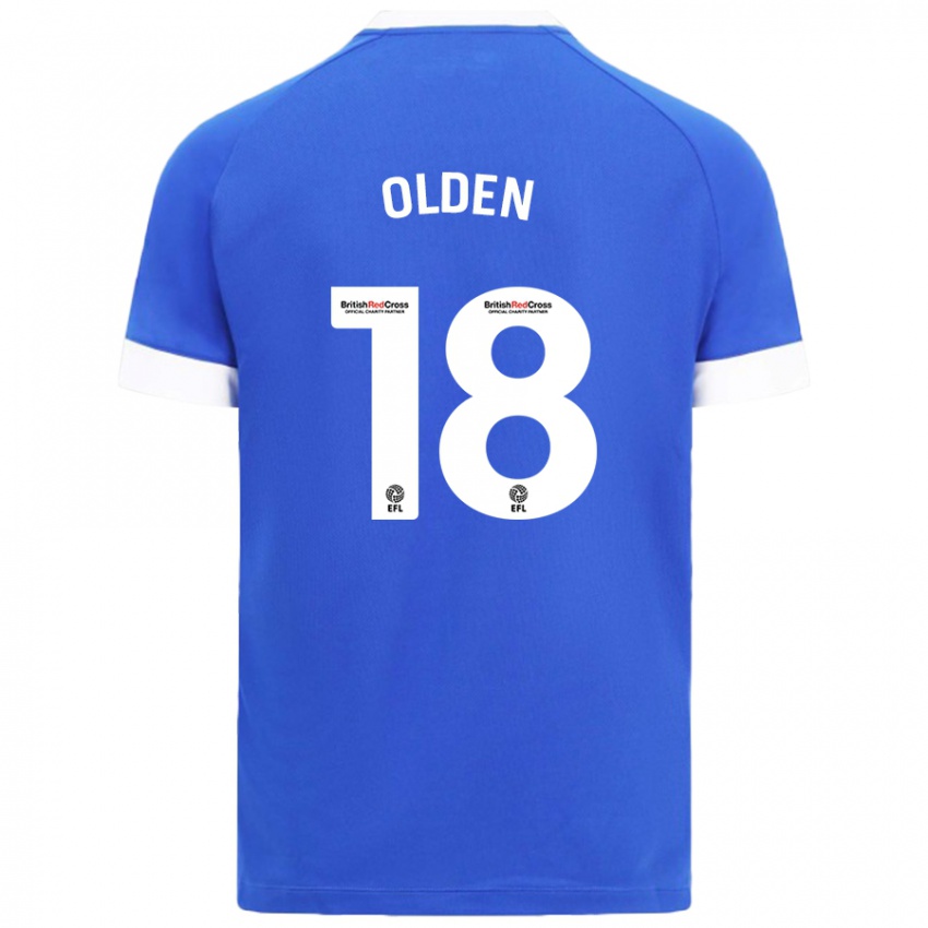 Mujer Camiseta Mackenzie Olden #18 Azul Cielo 1ª Equipación 2024/25 La Camisa Argentina