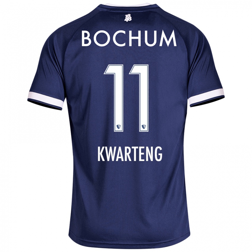 Mujer Camiseta Moritz-Broni Kwarteng #11 Azul Oscuro 1ª Equipación 2024/25 La Camisa Argentina