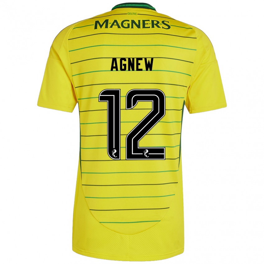 Mujer Camiseta Murphy Agnew #12 Amarillo 2ª Equipación 2024/25 La Camisa Argentina