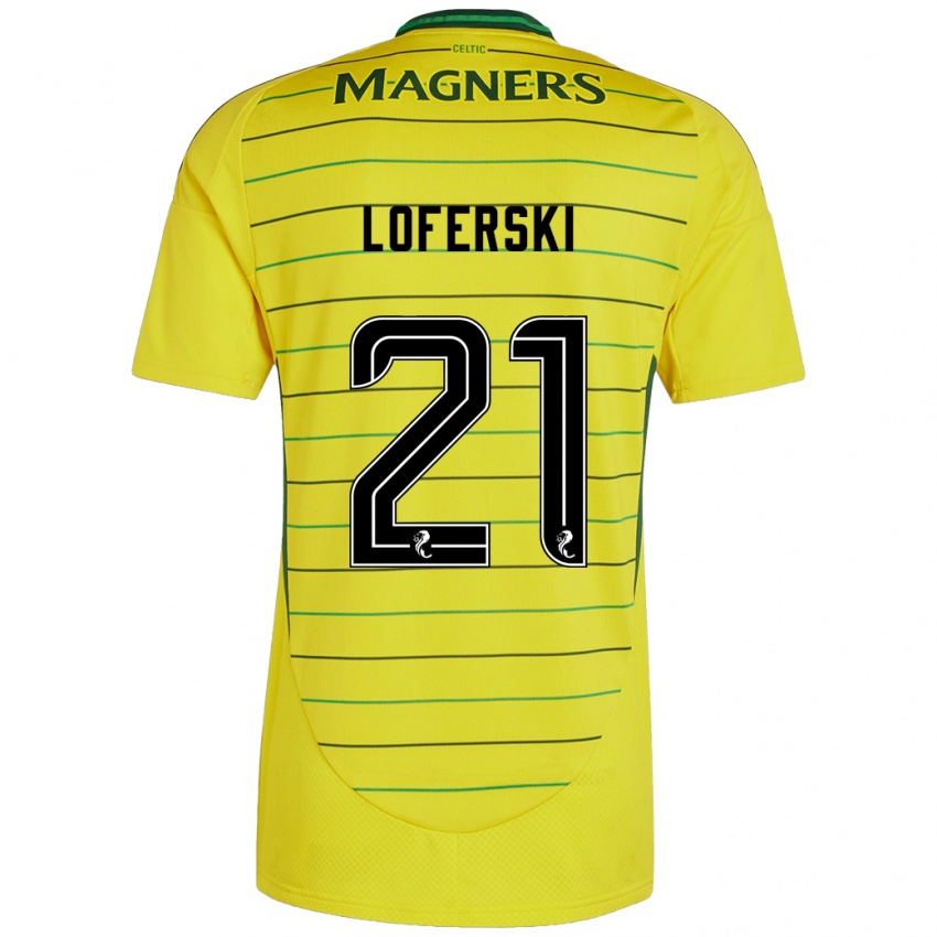 Mujer Camiseta Kit Loferski #21 Amarillo 2ª Equipación 2024/25 La Camisa Argentina