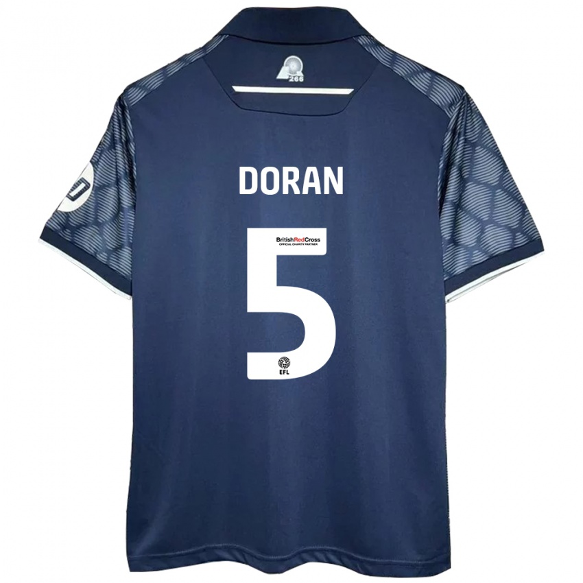 Mujer Camiseta Louisha Doran #5 Negro 2ª Equipación 2024/25 La Camisa Argentina