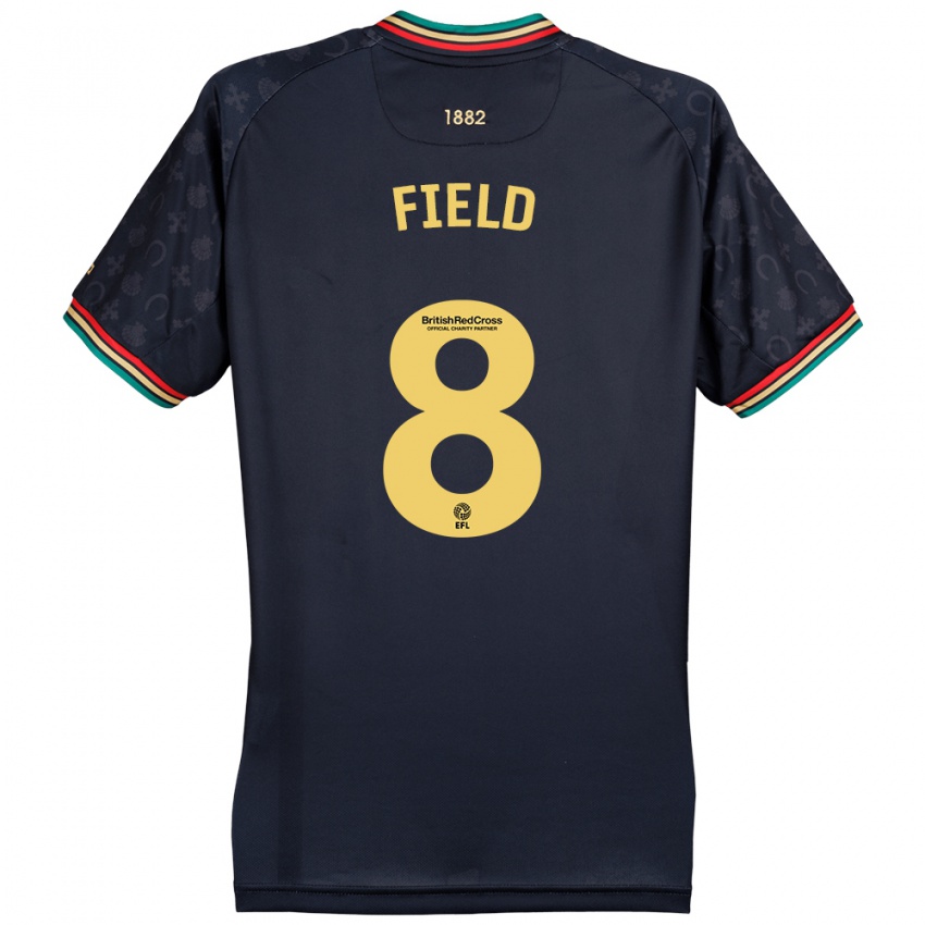 Mujer Camiseta Sam Field #8 Azul Marino Oscuro 2ª Equipación 2024/25 La Camisa Argentina