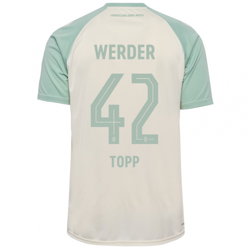 Mujer Camiseta Keke Topp #42 Blanquecino Verde Claro 2ª Equipación 2024/25 La Camisa Argentina