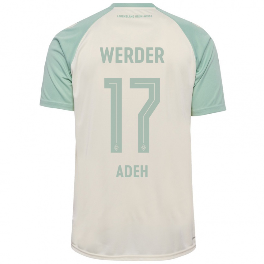 Mujer Camiseta Bob-Ignatius Adeh #17 Blanquecino Verde Claro 2ª Equipación 2024/25 La Camisa Argentina