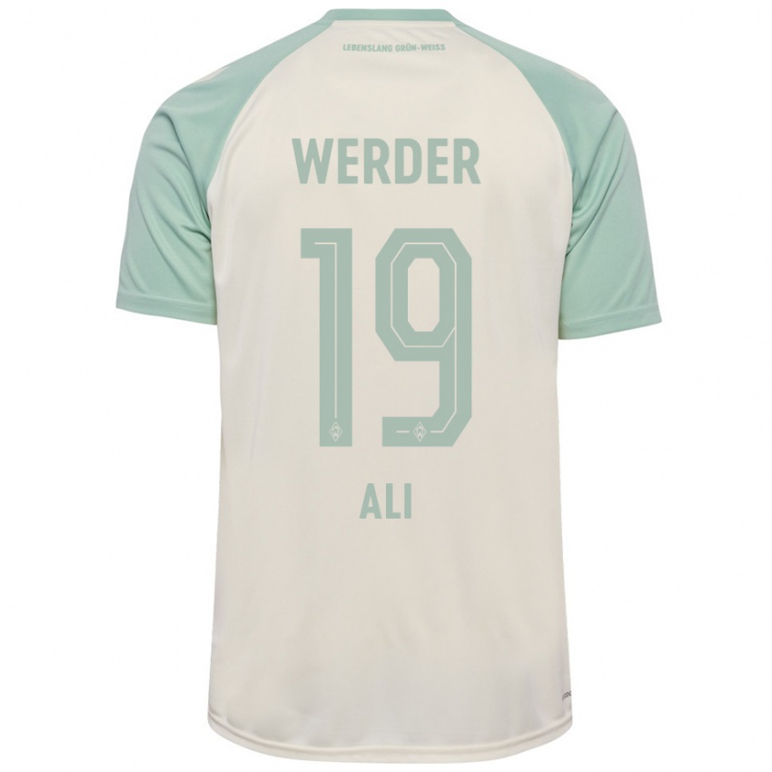 Mujer Camiseta Rok Ali #19 Blanquecino Verde Claro 2ª Equipación 2024/25 La Camisa Argentina