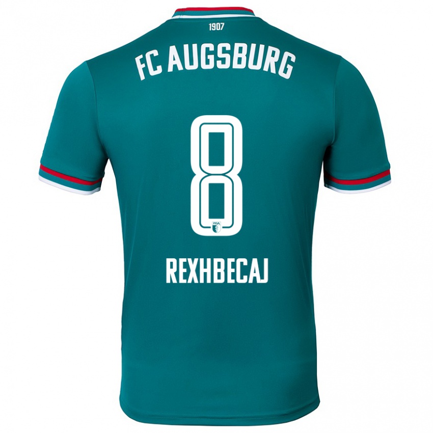 Mujer Camiseta Elvis Rexhbecaj #8 Verde Oscuro 2ª Equipación 2024/25 La Camisa Argentina