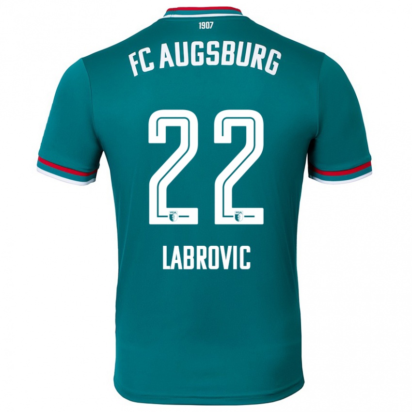 Mujer Camiseta Nediljko Labrovic #22 Verde Oscuro 2ª Equipación 2024/25 La Camisa Argentina