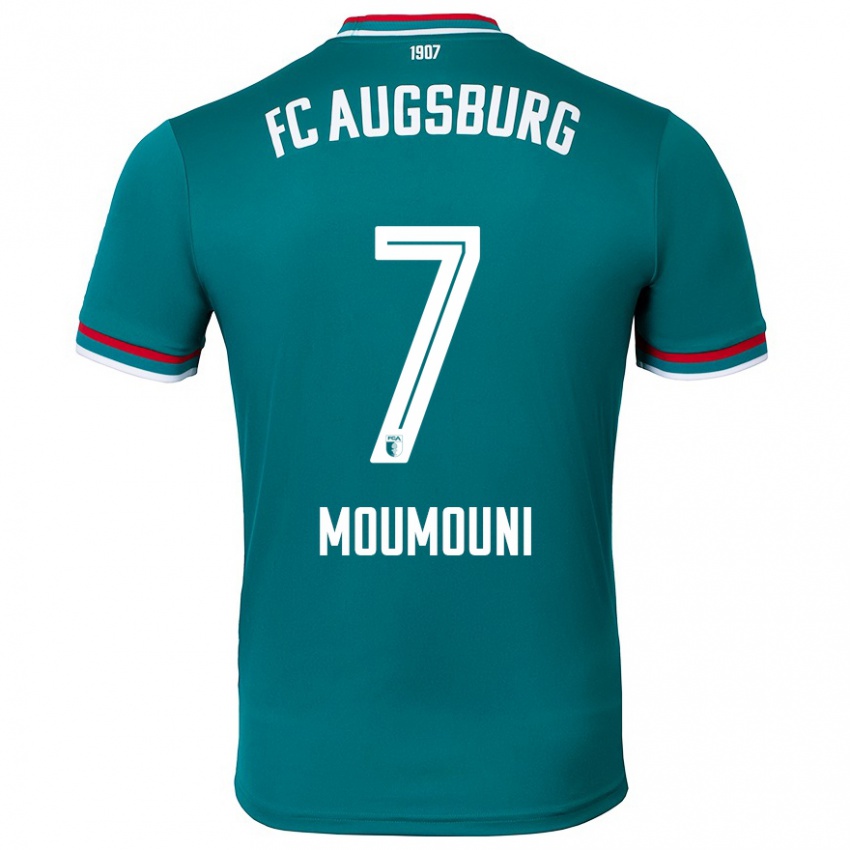 Mujer Camiseta Faris Moumouni #7 Verde Oscuro 2ª Equipación 2024/25 La Camisa Argentina