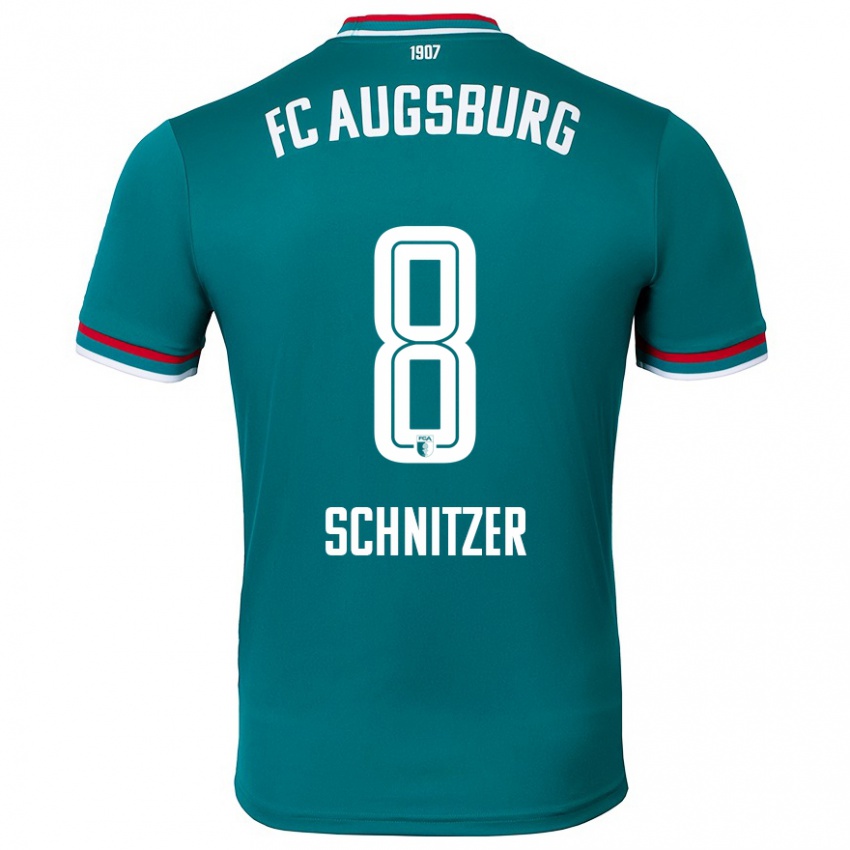 Mujer Camiseta Tim Schnitzer #8 Verde Oscuro 2ª Equipación 2024/25 La Camisa Argentina