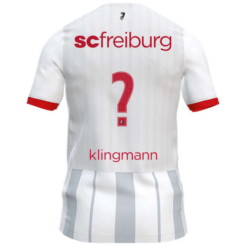 Mujer Camiseta Sebastian Klingmann #0 Blanco Gris 2ª Equipación 2024/25 La Camisa Argentina