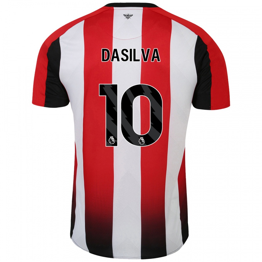 Niño Camiseta Josh Dasilva #10 Rojo Blanco 1ª Equipación 2024/25 La Camisa Argentina