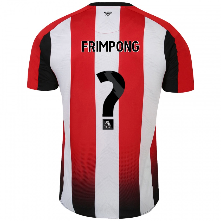 Niño Camiseta Charles Frimpong #0 Rojo Blanco 1ª Equipación 2024/25 La Camisa Argentina