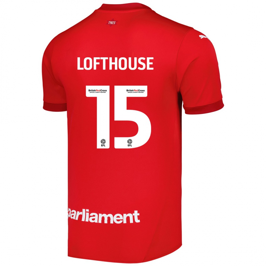 Niño Camiseta Kyran Lofthouse #15 Rojo 1ª Equipación 2024/25 La Camisa Argentina