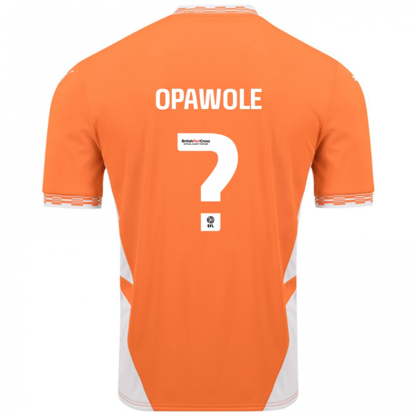 Niño Camiseta Johnson Opawole #0 Naranja Blanco 1ª Equipación 2024/25 La Camisa Argentina