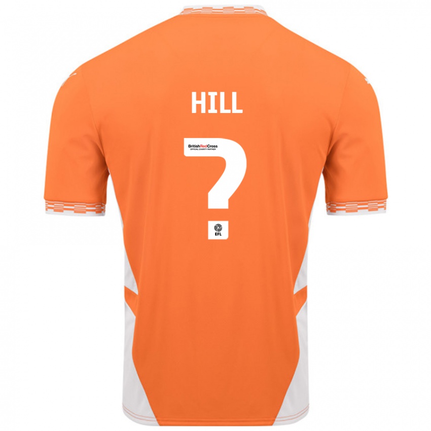 Niño Camiseta Tyler Hill #0 Naranja Blanco 1ª Equipación 2024/25 La Camisa Argentina