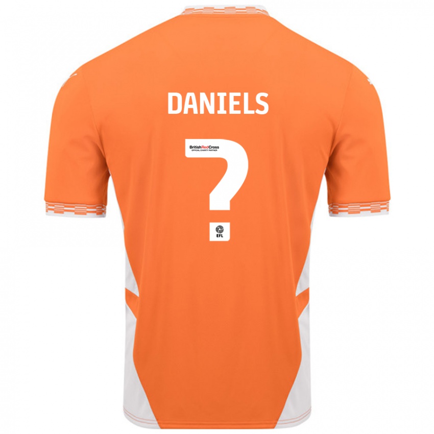 Niño Camiseta Jake Daniels #0 Naranja Blanco 1ª Equipación 2024/25 La Camisa Argentina