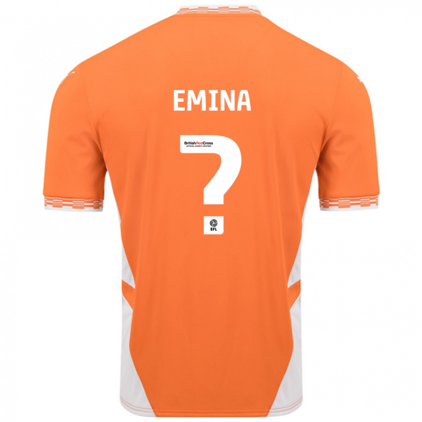 Niño Camiseta Ezra Emina #0 Naranja Blanco 1ª Equipación 2024/25 La Camisa Argentina