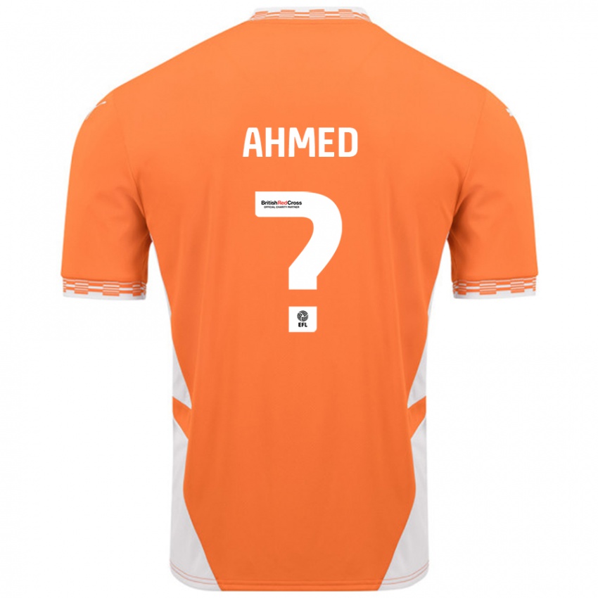 Niño Camiseta Jibran Ahmed #0 Naranja Blanco 1ª Equipación 2024/25 La Camisa Argentina