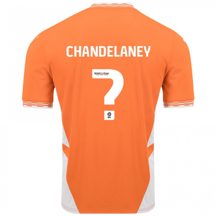 Niño Camiseta Yulan Chandelaney #0 Naranja Blanco 1ª Equipación 2024/25 La Camisa Argentina