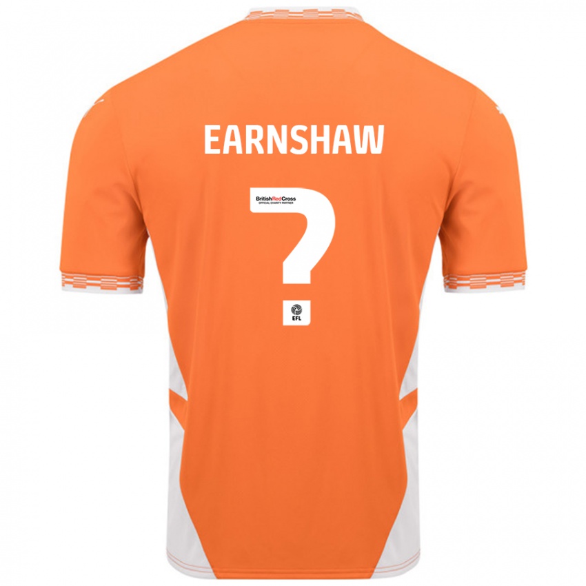 Niño Camiseta Alice Earnshaw #0 Naranja Blanco 1ª Equipación 2024/25 La Camisa Argentina