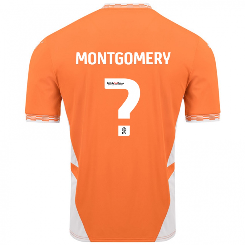 Niño Camiseta Aleysha Montgomery #0 Naranja Blanco 1ª Equipación 2024/25 La Camisa Argentina