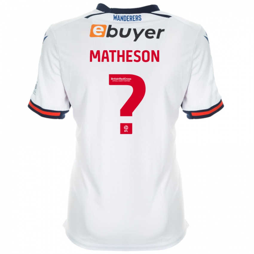 Niño Camiseta Luke Matheson #0 Blanco 1ª Equipación 2024/25 La Camisa Argentina