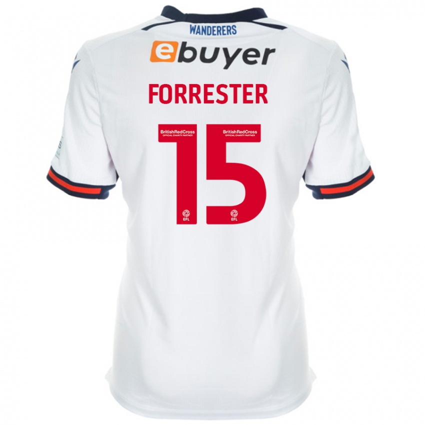 Niño Camiseta Will Forrester #15 Blanco 1ª Equipación 2024/25 La Camisa Argentina