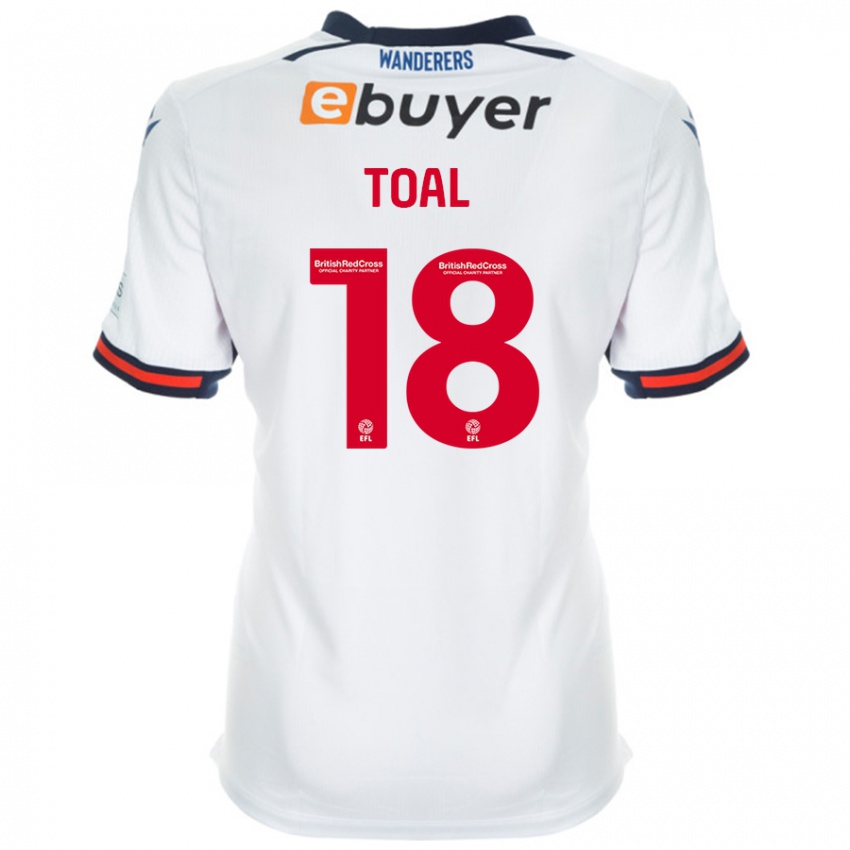 Niño Camiseta Eoin Toal #18 Blanco 1ª Equipación 2024/25 La Camisa Argentina